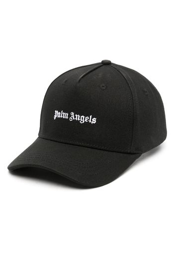 Palm Angels logo-embroidered cotton-canvas baseball cap - Schwarz