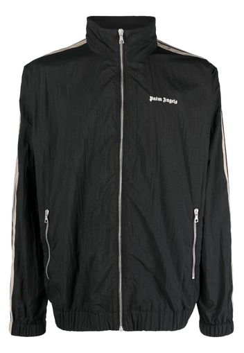 Palm Angels logo-print side-stripe track jacket - Schwarz