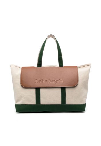 Palm Angels colour-block tote bag - Nude