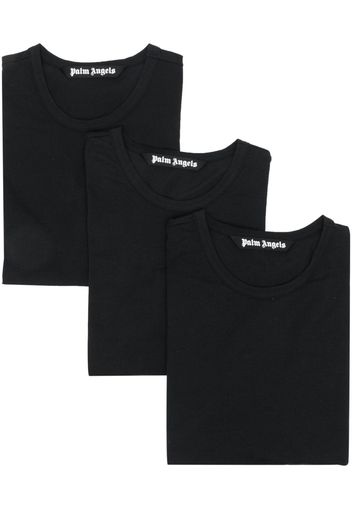 Palm Angels plain stretch-cotton T-shirt - Schwarz