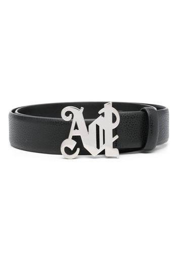 Palm Angels PA Monogram leather belt - Schwarz