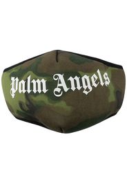 Palm Angels Mundschutz mit Camouflage-Print - Grün