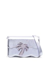 Palm Angels Palm Beach metallic-effect crossbody - Silber