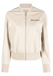 Palm Angels leather-effect track jacket - Nude