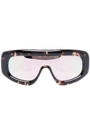 Palm Angels Carmel mask-frame sunglasses - Braun