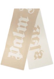 Palm Angels logo-jacquard scarf - Nude