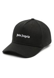 Palm Angels logo-embroidered cotton-canvas baseball cap - Schwarz