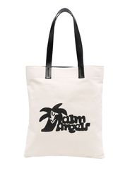 Palm Angels Shopper mit Logo-Print - Nude