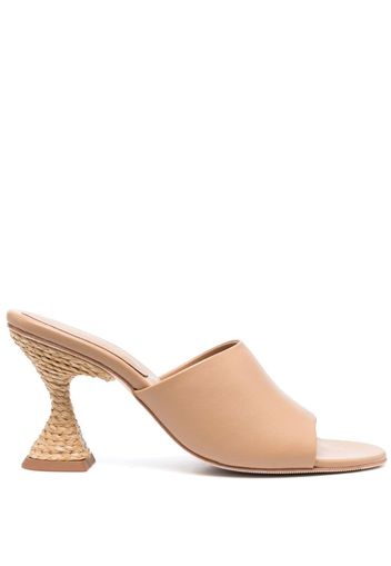 Paloma Barceló open-toe 100mm mules - Braun