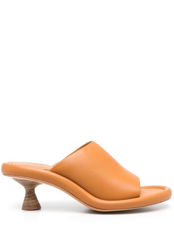 Paloma Barceló open-toe leather mules - Braun