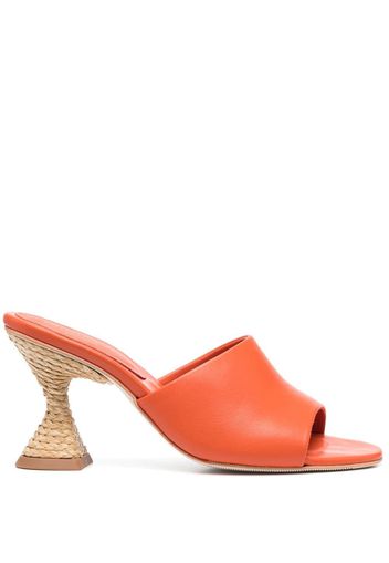 Paloma Barceló Brigite 90mm heel mules - Orange