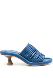 Paloma Barceló cone-heel leather mules - Blau