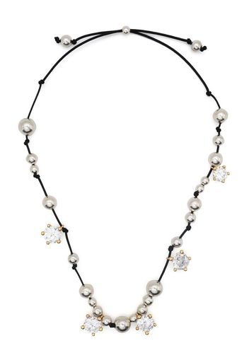 Panconesi interwoven bead-detail necklace - Schwarz