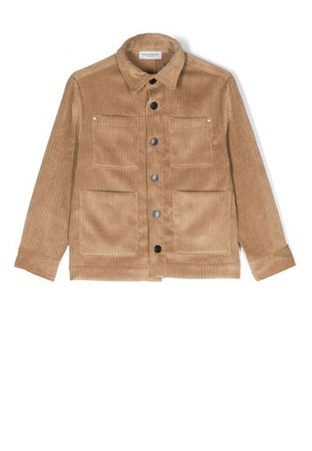 Paolo Pecora Kids corduroy button jacket - Nude