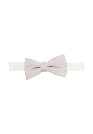 Paolo Pecora Kids grosgrain ribbon-band bow tie - Nude