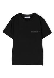 Paolo Pecora Kids debossed-logo short-sleeve T-shirt - Schwarz