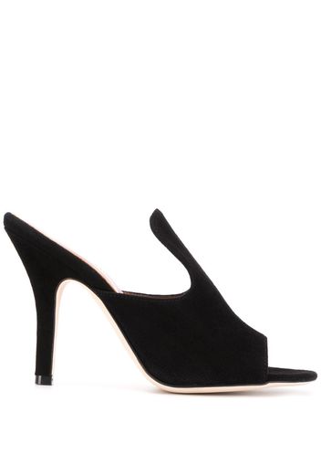 Paris Texas Mules mit hohem Schaft - Schwarz