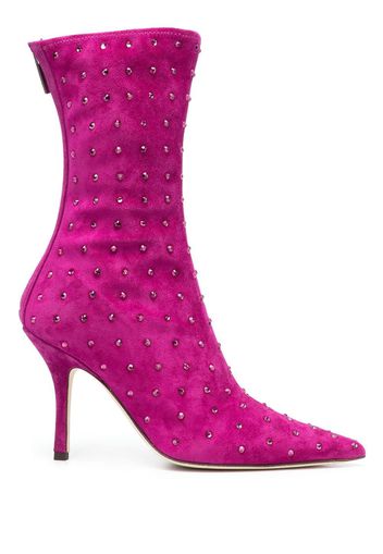 Paris Texas Stiefel mit Nieten 95mm - Rosa