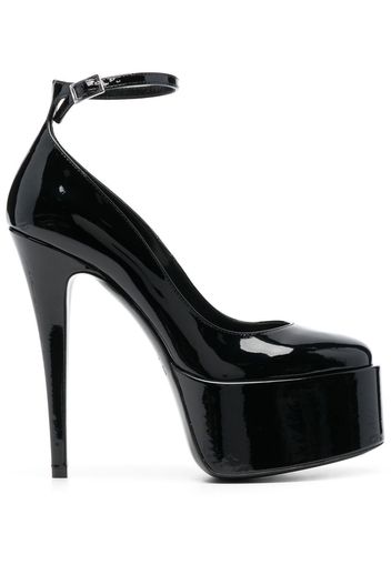 Paris Texas 150mm patent-leather platform pumps - Schwarz