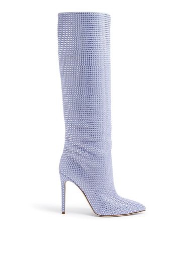 Paris Texas Holly crystal-embellished knee boots - Violett