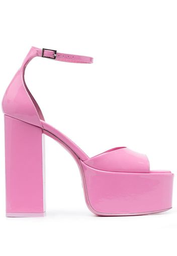 Paris Texas 130mm patent-leather platform sandals - Rosa