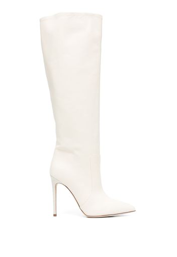 Paris Texas 110mm knee-high stiletto boots - Nude