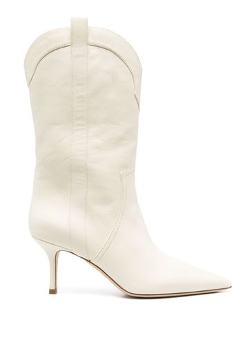 Paris Texas Paloma western-panelled boots - Nude