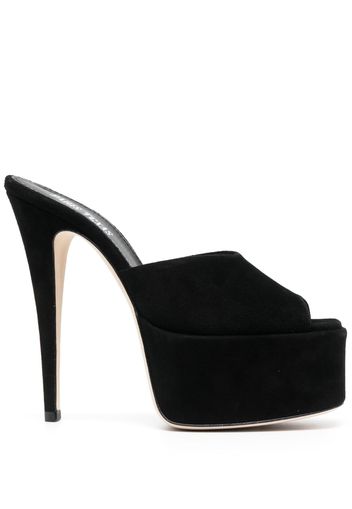 Paris Texas peep-toe stiletto-heel mules - Schwarz