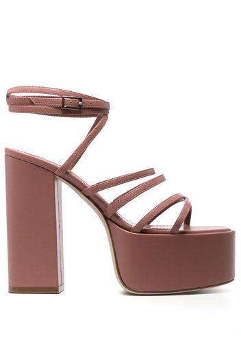 Paris Texas Evita leather platform sandals - Rosa
