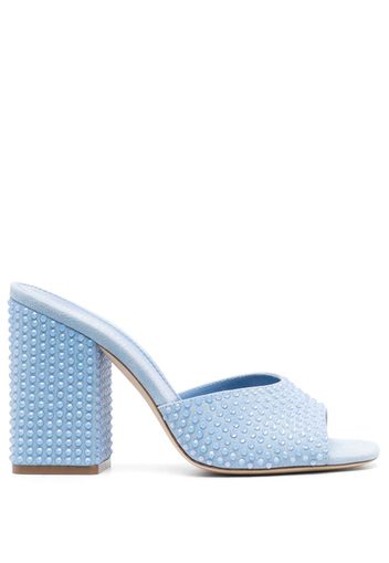 Paris Texas Holly Anja 100mm suede mules - Blau