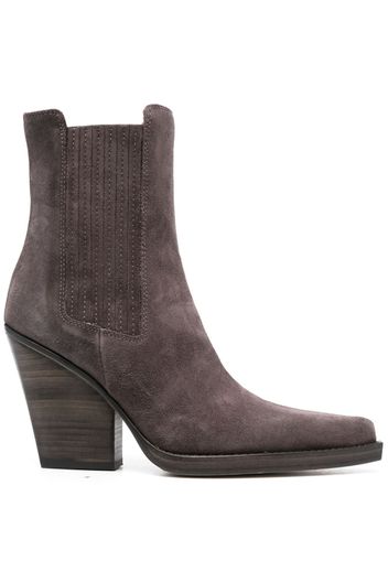 Paris Texas Dallas 90mm leather boots - Braun