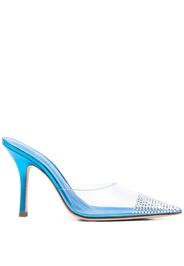 Paris Texas transparent crystal sandals - Blau