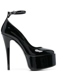 Paris Texas 150mm patent-leather platform pumps - Schwarz