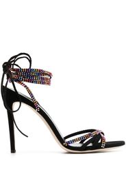 Paris Texas Holly Nicole 105mm suede sandals - Schwarz