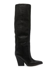 Paris Texas Kniehohe Stiefel 90mm - Schwarz