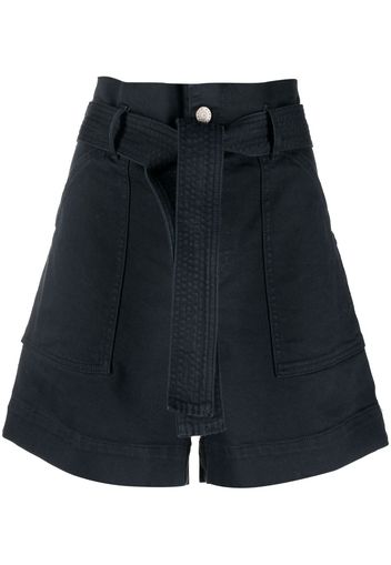 P.A.R.O.S.H. paperbag-waist shorts - Blau