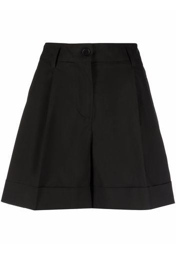 P.A.R.O.S.H. turn-up hem shorts - Schwarz