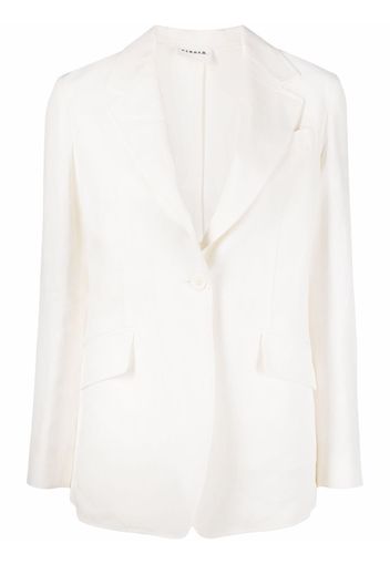 P.A.R.O.S.H. single-breasted button-front blazer - Weiß