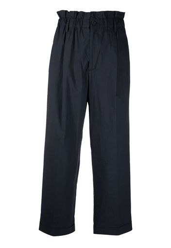 P.A.R.O.S.H. high-waisted straight leg trousers - Blau