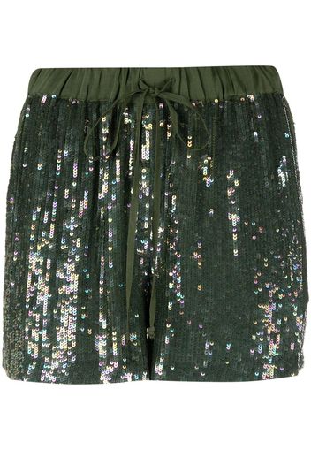 P.A.R.O.S.H. sequin-embellished shorts - Grün