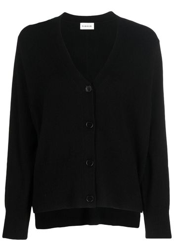 P.A.R.O.S.H. V-neck cashmere cardigan - Schwarz