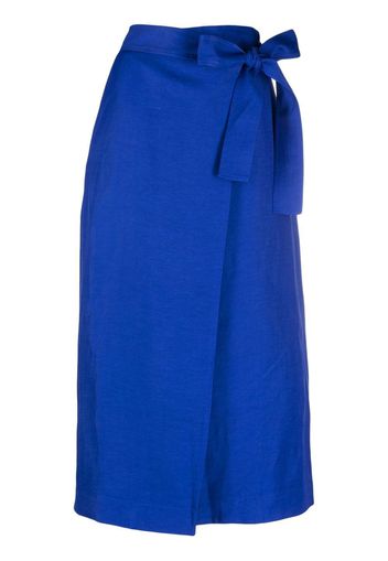 P.A.R.O.S.H. Gonna wraparound midi skirt - Blau