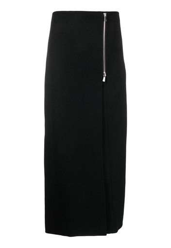 P.A.R.O.S.H. side-zip wool maxi skirt - Schwarz