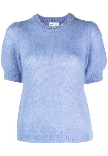 P.A.R.O.S.H. Kurzärmeliges Strickoberteil - Blau