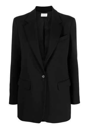 P.A.R.O.S.H. single-breasted virgin wool-blend blazer - Schwarz