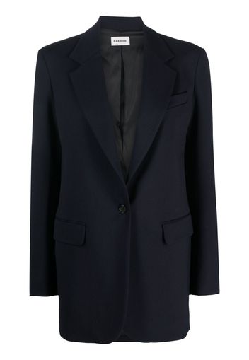 P.A.R.O.S.H. single-breasted wool-blend blazer - Blau