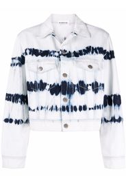 P.A.R.O.S.H. tie-dye cropped denim jacket - Blau