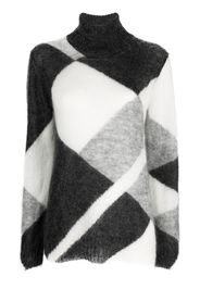 P.A.R.O.S.H. colour-block roll-neck jumper - Grau