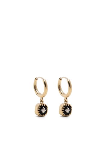 Pascale Monvoisin 9kt yellow gold Pierrot diamond earring - Grün