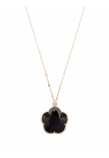 Pasquale Bruni 18kt rose gold Ton Joli onyx and diamond necklace - Rosa